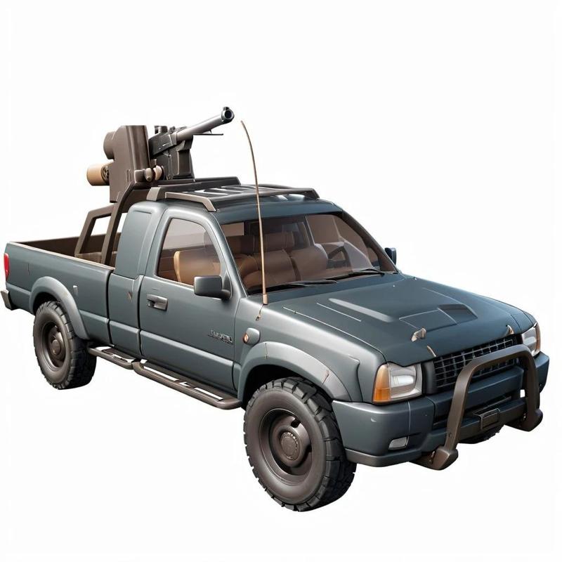 Technical SPG Jeep 3D Model STL Printable - 3D Model STL Printing