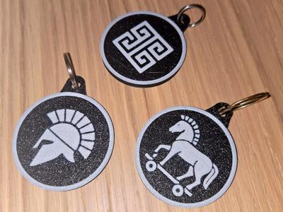 Greek Keychain