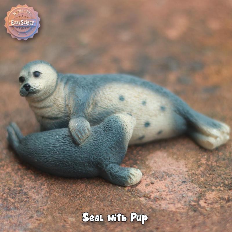 Seal wit a Pup (supportless print)