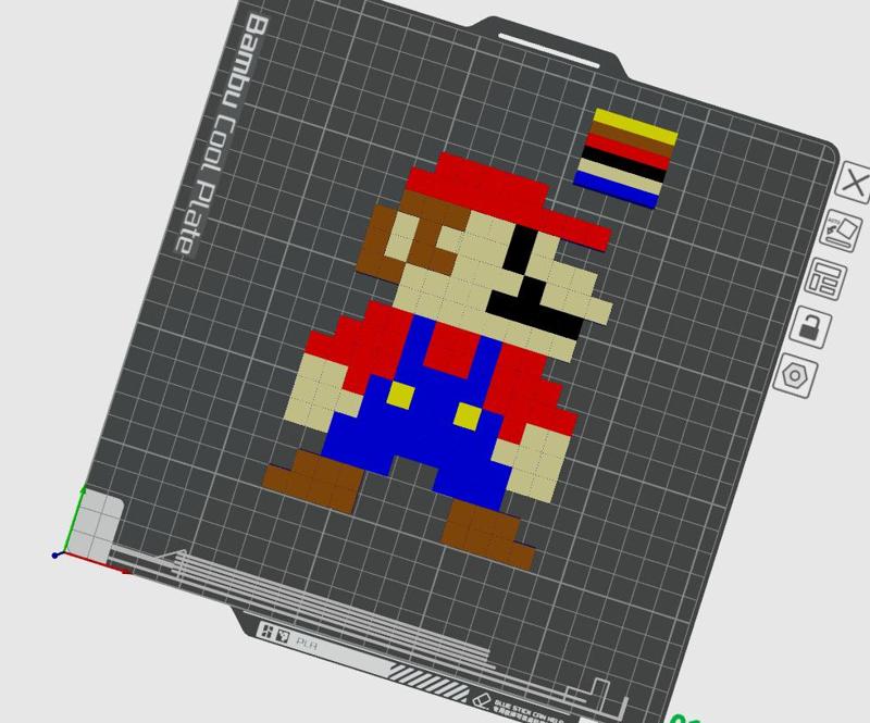 Mario pixel picture