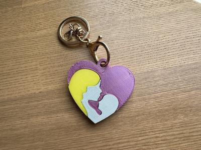 Mother and child keychain