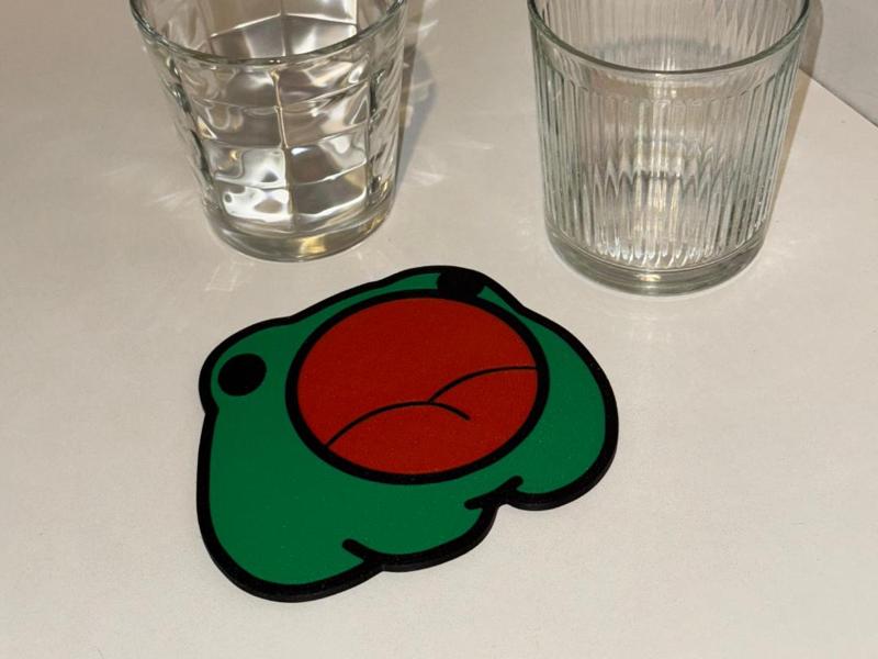 Hungry frog coaster