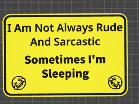 funny signs sleeping