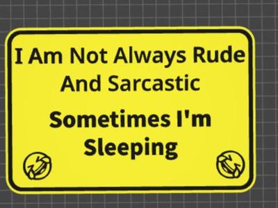 funny signs sleeping