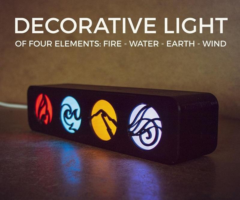 The Decorative Light of Four Elements