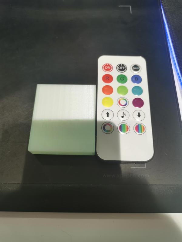 LED remote holder for small remotes