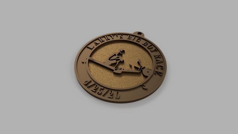 Larry's Big Boy Race Medal
