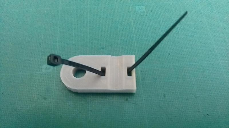 TV antenna coaxial cable clip