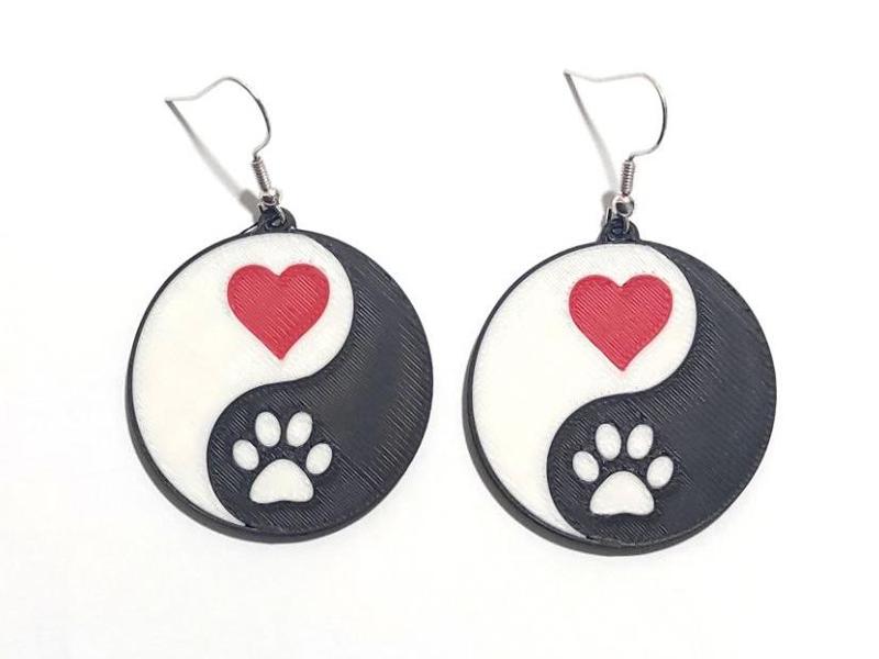 Paw Yin Yang - Earrings
