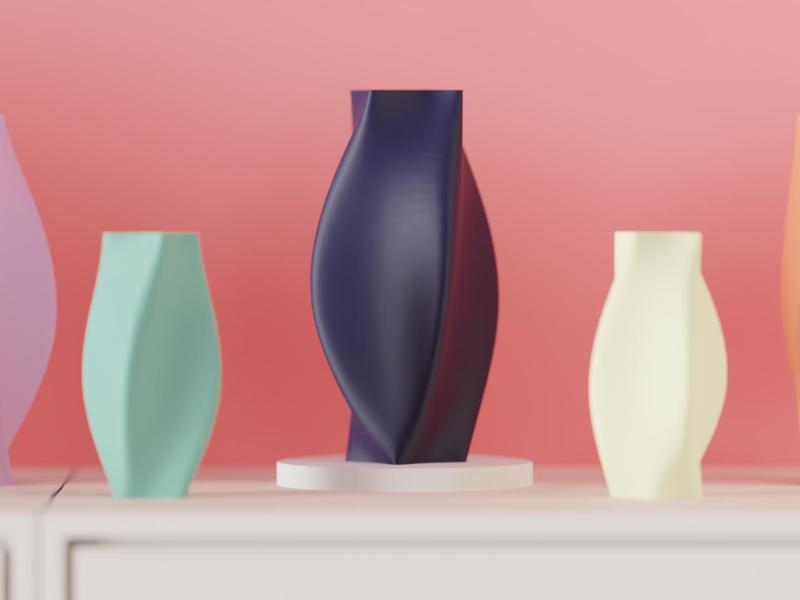 Elegant Spiral vase.