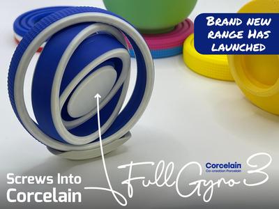FullGyro3 Corcelain Fidget Spinner