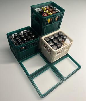 Beer crate tray low material
