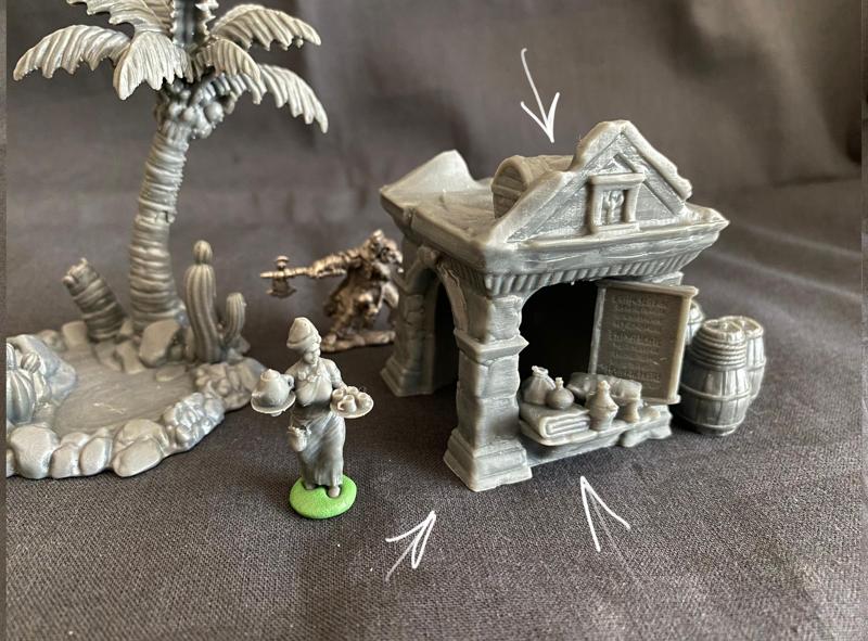 Market kiosk or stall, desert style