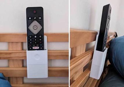 Remote holder with slide in hook