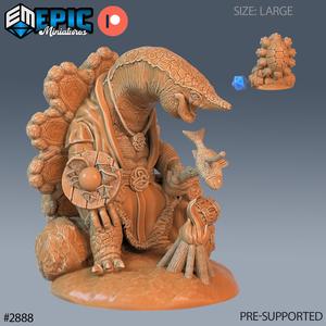 Island Turtle Folk Cooking ‧ DnD Miniature ‧ Tabletop Miniatures ‧ Gaming Monster ‧ 3D Model ‧ RPG ‧ DnDminis ‧ STL FILE
