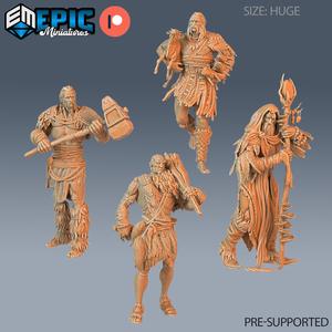 Jötunn Giant Tribe Set ‧ DnD Miniature ‧ Tableto`p Miniatures ‧ Gaming Monster ‧ 3D Model ‧ RPG ‧ DnDminis ‧ STL FILE