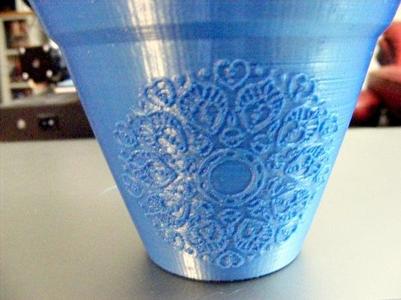 stempunk pattern vase