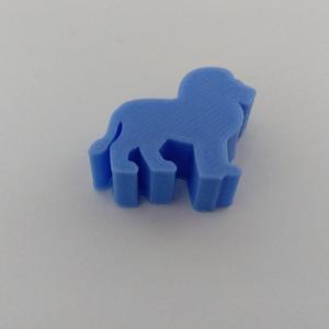 Lion Meeple Silhouette – 3D Printable Game Token