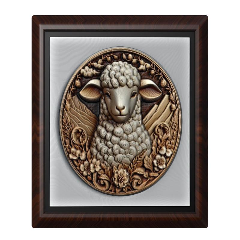 Lamb animal wall art relief wall decor