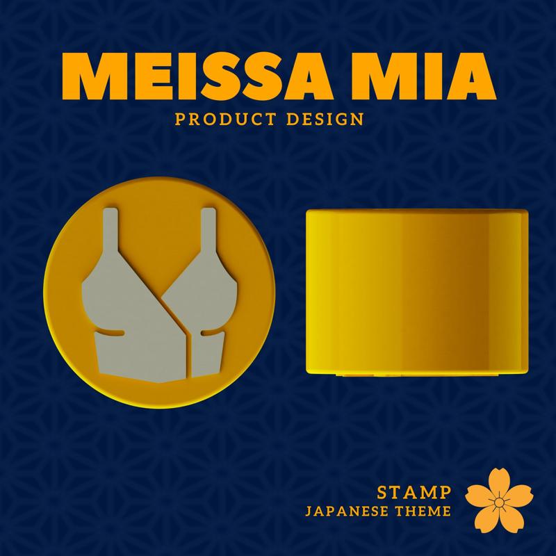 Japanese Girls Group Fashion – Crop Top Stamp | Digital 3D Print File for DIY Crafts & Journals