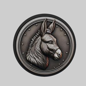 Donkey Animal Head Donkey Animal Medallion for CNC Router Laser & 3D Printer