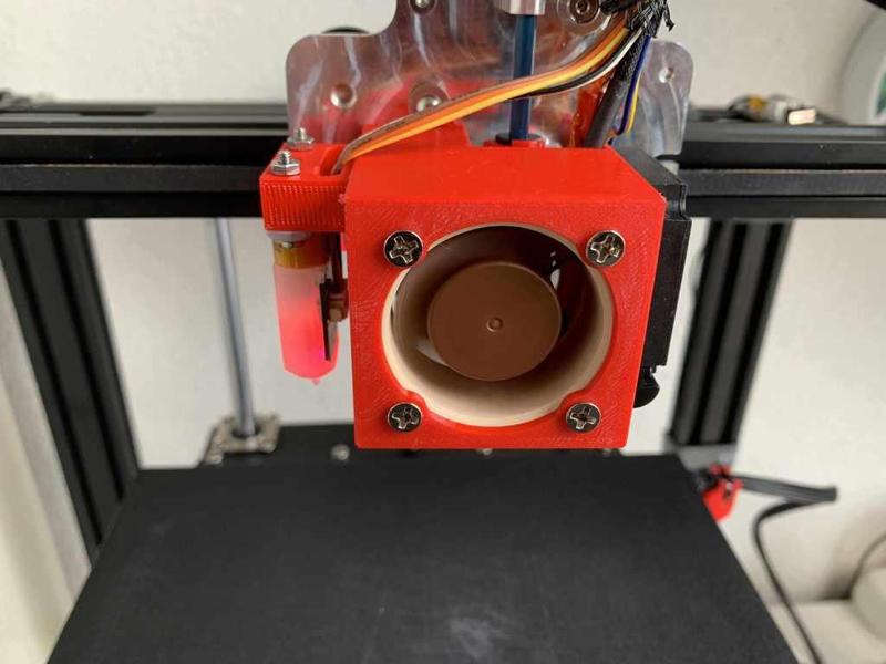 Ender 3/5 Pro Fan Shroud for 40x40x20 fan with BLTouch mount