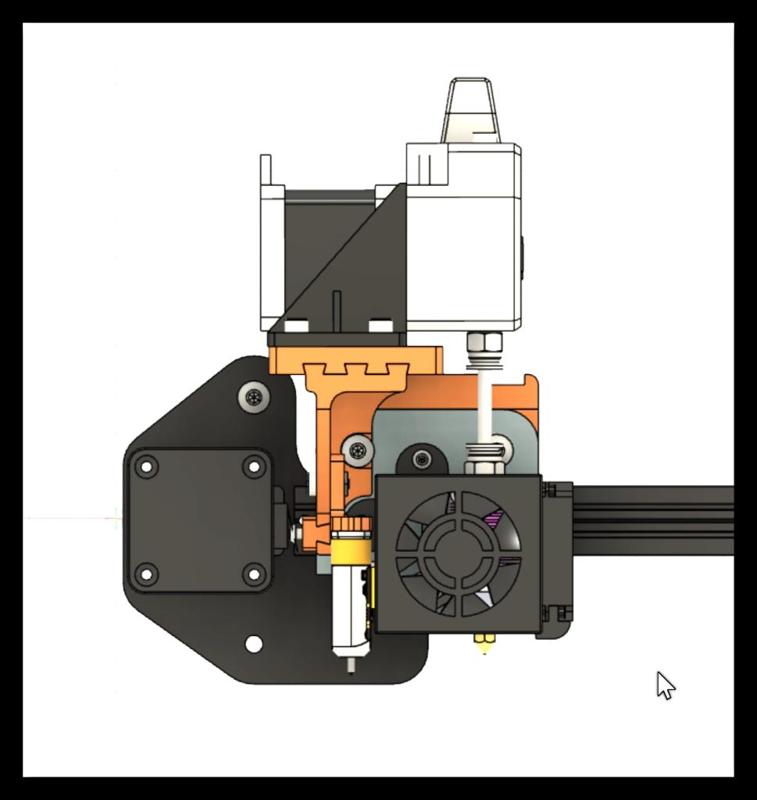 Ender3通用近程挤出机支架_ General direct drive extruder mount for Ender3