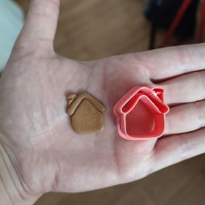 Christmas house cutter for polymer clay. Pack of 2