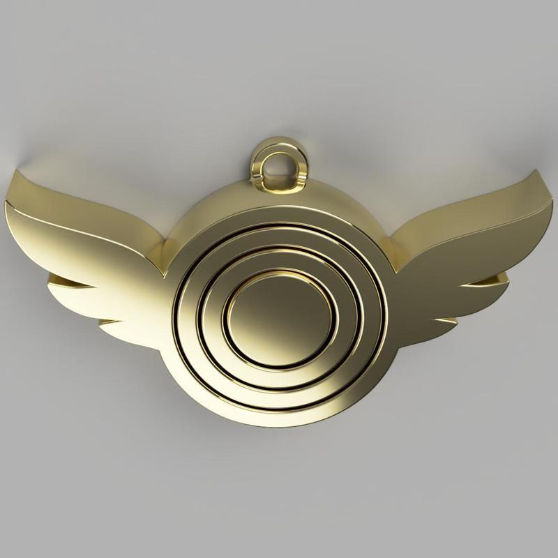 Angel/Wings Gyroscope Keychain