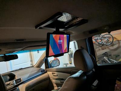 Car Ceiling Swing Down Tablet Mount   