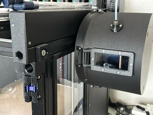 Filler - Filament Holder for Drybox mounted to Prusa XL / 3030 Frame Using Filler Brace (Updated for all positions)   