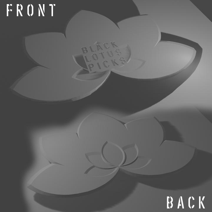 Black Lotus Guitar Pick V2