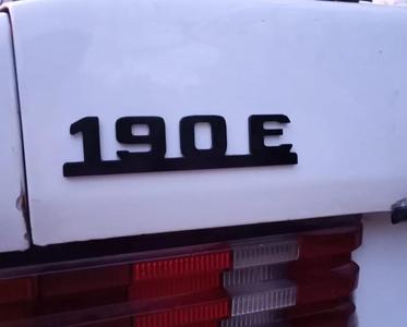 Mercedes 190E Trunk Badge (W201)   
