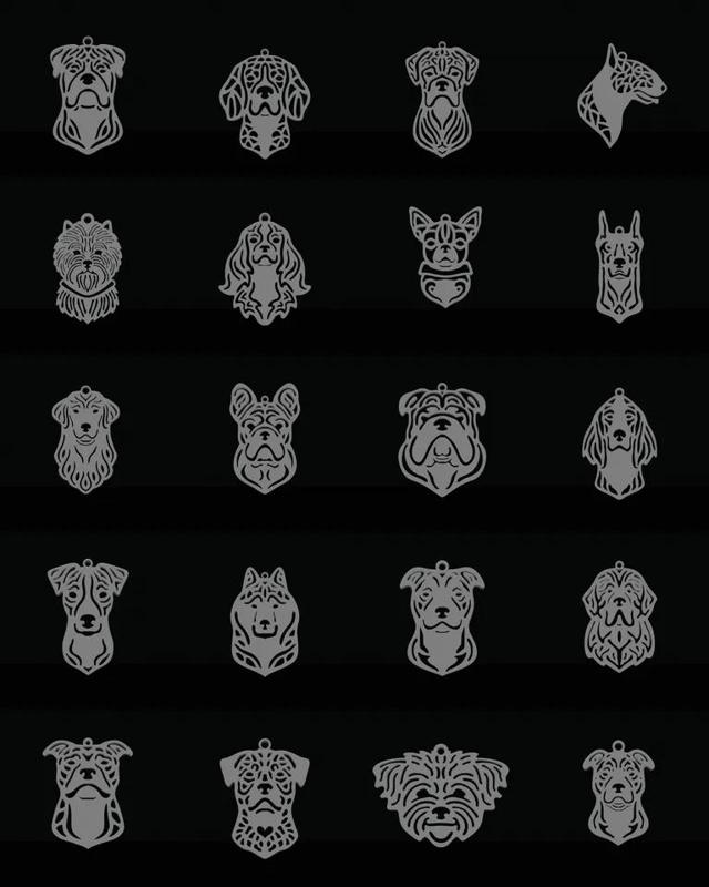 Dog pendants bundle   