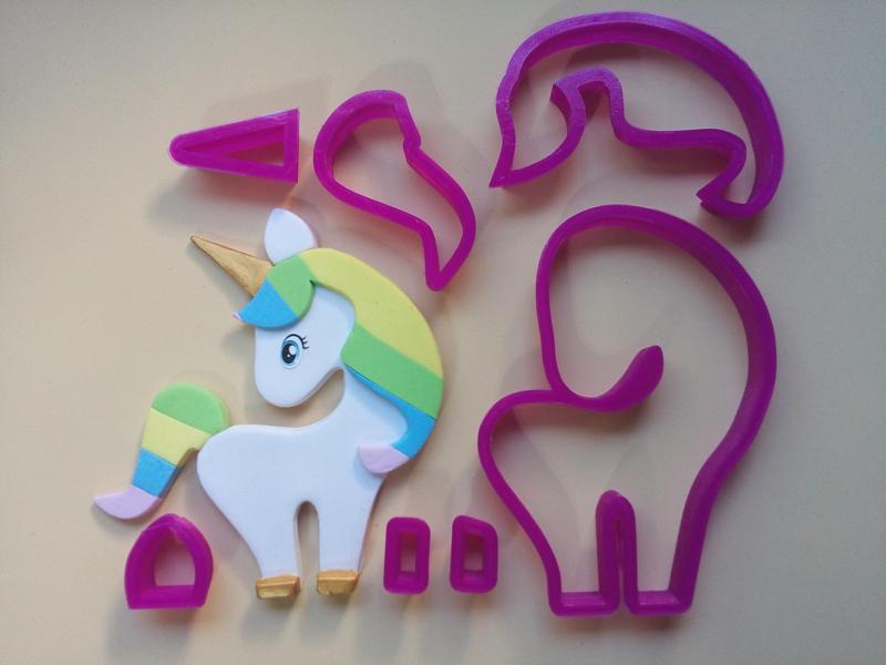 Unicorn - Pony - Horse. Cutting in Pieces
