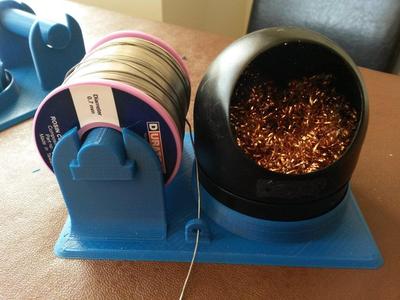Solder spool and sponge holder