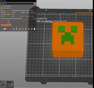 Creeper head piggy bank