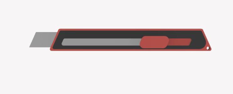 Thin 9 mm snap-off blade knife