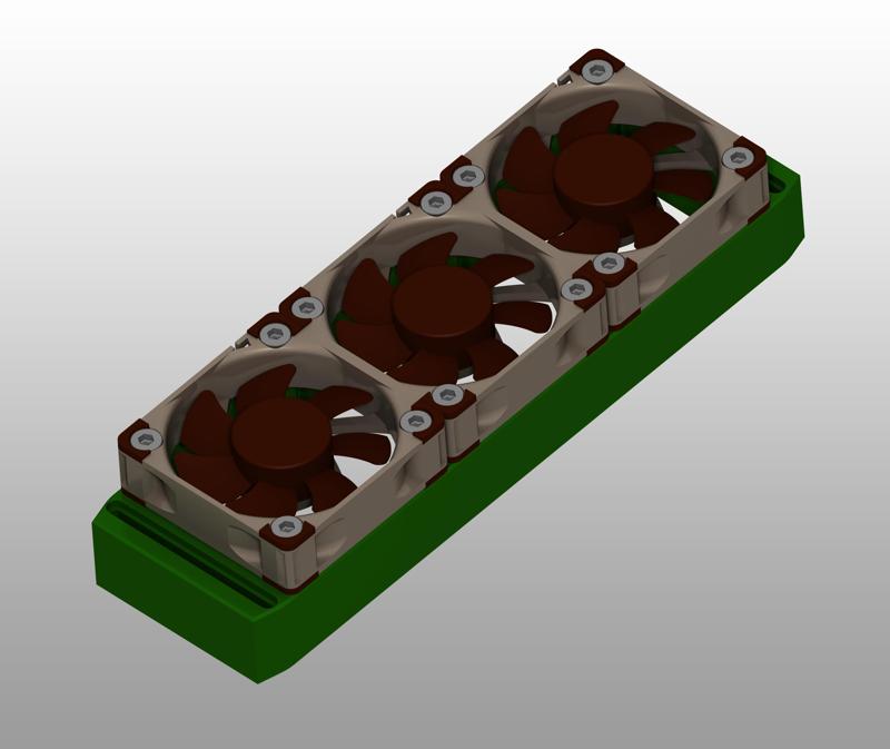 Dominator titanium top bars - 3x 40mm fan