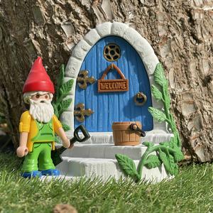 DOOR HOUSE GARDEN MINIATURE ELVES FAIRIES FAIRIES GNOME
