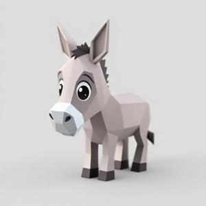 Donkey - Geometric and Playful Desk Decoration
