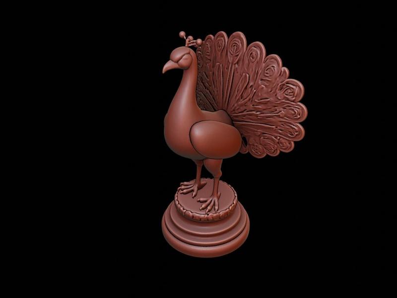 Peacock Animal Figure Printable