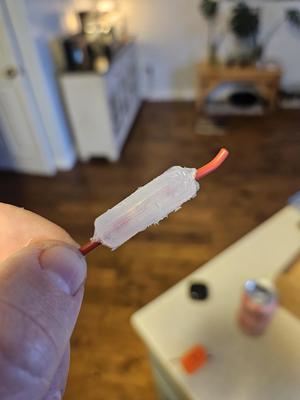 Wire Splice Mold With Hot Glue