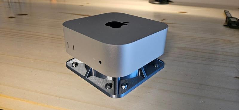 Mac Mini M4 stand wIth hole and screws (model #1)