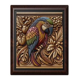 Parrot animal wall art relief wall decor