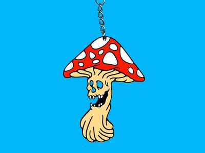 Mushroom Keychain