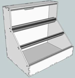 Eurorack Lasercut Case 84HP 9U Studio - Modified for 6mm Material