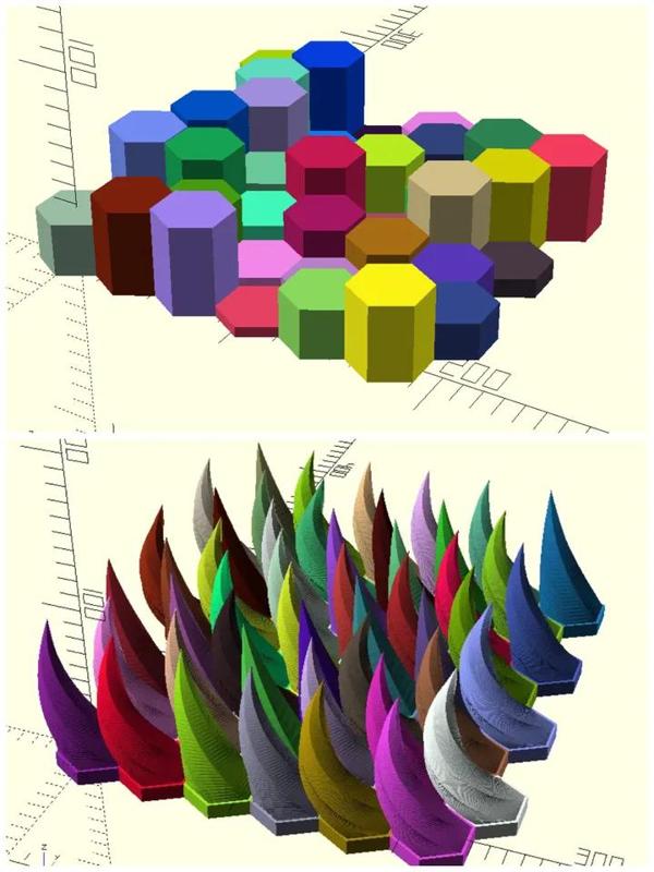 OpenSCAD Parametric Wall Art   