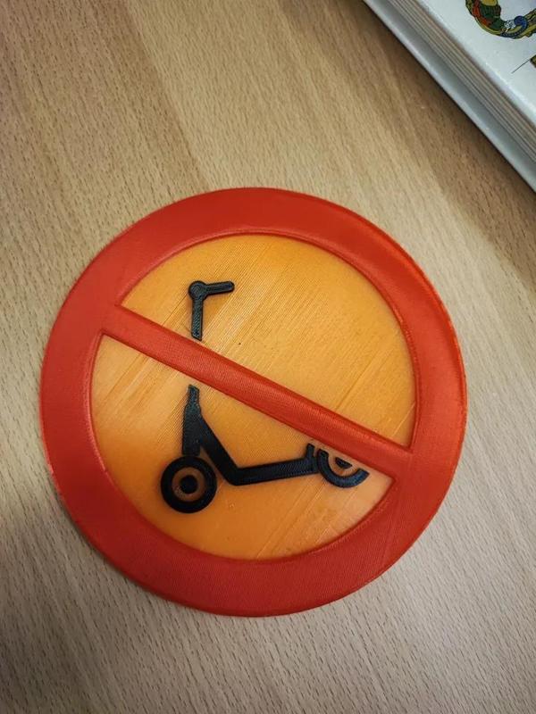 Electric scooter prohibited   