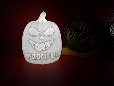 Creepin' It Real Scary Halloween Ver 2 Pumpkin Lights
